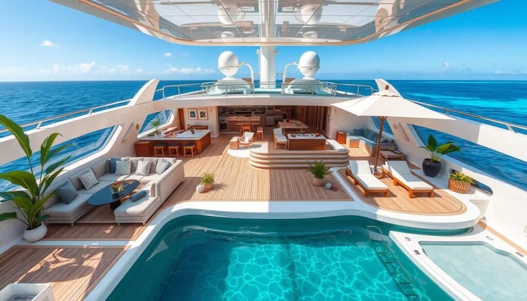 Onboard Amenities during Yacht Journey Onboard Amenities during Yacht Journey